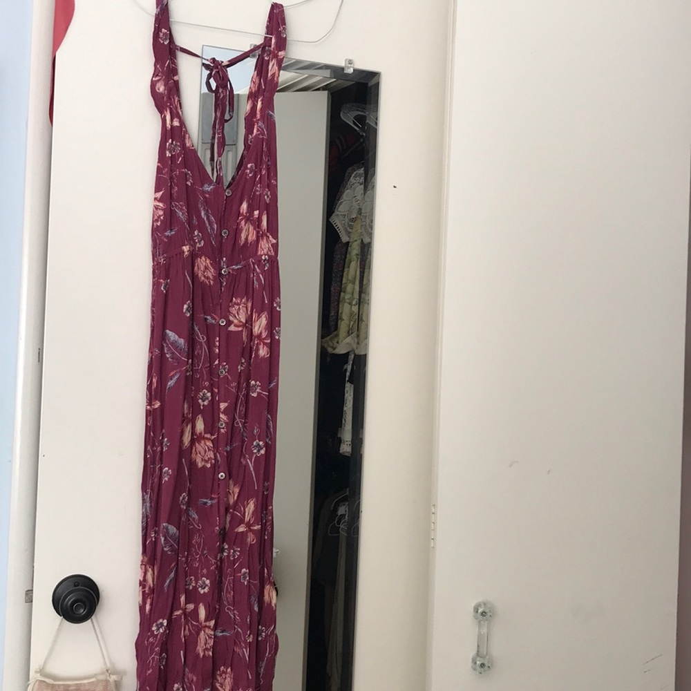 Floral long summer dress